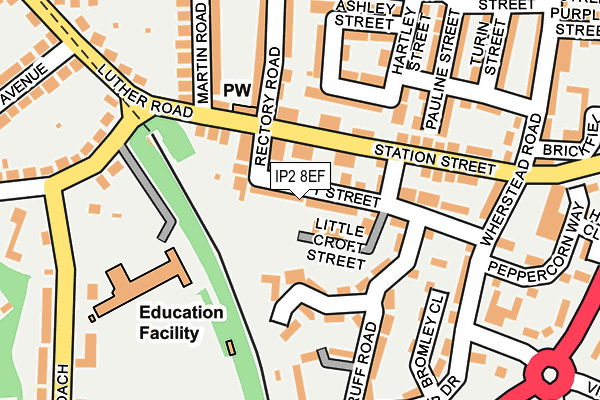 IP2 8EF map - OS OpenMap – Local (Ordnance Survey) IP2 8EF map - OS OpenMap – Local (Ordnance Survey)