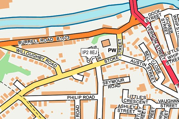 IP2 8EJ map - OS OpenMap – Local (Ordnance Survey) IP2 8EJ map - OS OpenMap – Local (Ordnance Survey)