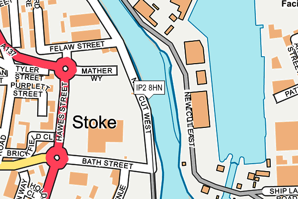 IP2 8HN map - OS OpenMap – Local (Ordnance Survey) IP2 8HN map - OS OpenMap – Local (Ordnance Survey)