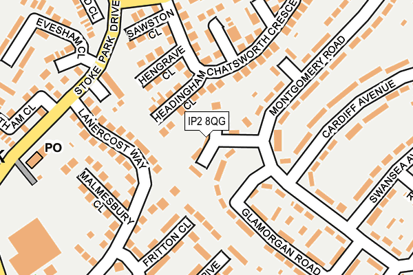 IP2 8QG map - OS OpenMap – Local (Ordnance Survey) IP2 8QG map - OS OpenMap – Local (Ordnance Survey)