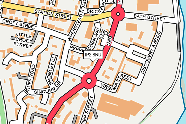 IP2 8RU map - OS OpenMap – Local (Ordnance Survey) IP2 8RU map - OS OpenMap – Local (Ordnance Survey)