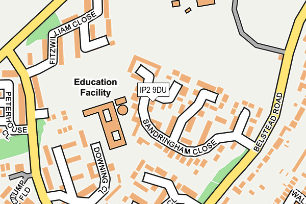 IP2 9DU map - OS OpenMap – Local (Ordnance Survey) IP2 9DU map - OS OpenMap – Local (Ordnance Survey)
