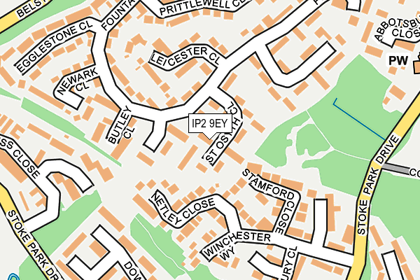 IP2 9EY map - OS OpenMap – Local (Ordnance Survey) IP2 9EY map - OS OpenMap – Local (Ordnance Survey)
