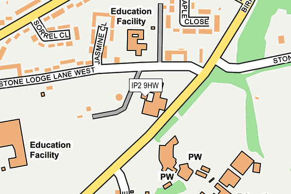 IP2 9HW map - OS OpenMap – Local (Ordnance Survey) IP2 9HW map - OS OpenMap – Local (Ordnance Survey)