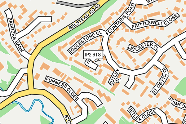 IP2 9TS map - OS OpenMap – Local (Ordnance Survey) IP2 9TS map - OS OpenMap – Local (Ordnance Survey)