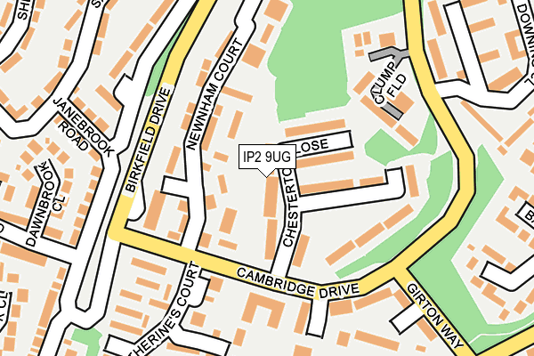 IP2 9UG map - OS OpenMap – Local (Ordnance Survey) IP2 9UG map - OS OpenMap – Local (Ordnance Survey)