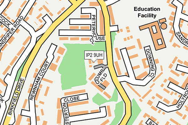 IP2 9UH map - OS OpenMap – Local (Ordnance Survey) IP2 9UH map - OS OpenMap – Local (Ordnance Survey)