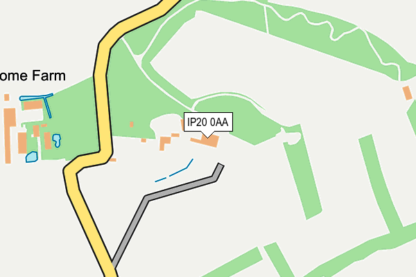 IP20 0AA map - OS OpenMap – Local (Ordnance Survey)