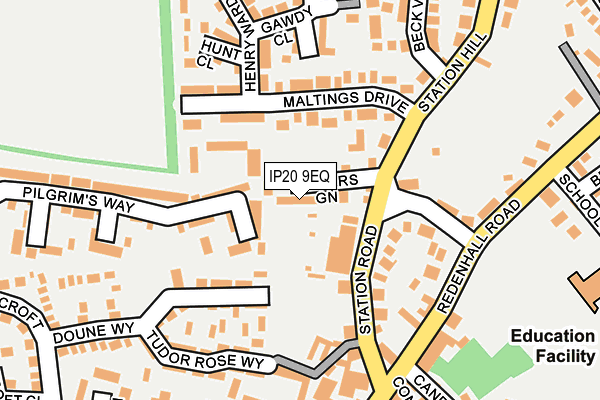 IP20 9EQ map - OS OpenMap – Local (Ordnance Survey) IP20 9EQ map - OS OpenMap – Local (Ordnance Survey)