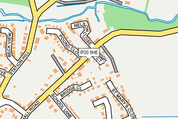 IP20 9HE map - OS OpenMap – Local (Ordnance Survey) IP20 9HE map - OS OpenMap – Local (Ordnance Survey)