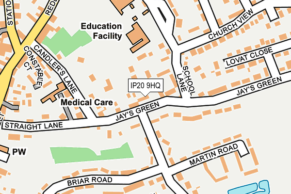 IP20 9HQ map - OS OpenMap – Local (Ordnance Survey) IP20 9HQ map - OS OpenMap – Local (Ordnance Survey)