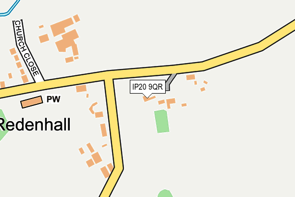 IP20 9QR map - OS OpenMap – Local (Ordnance Survey) IP20 9QR map - OS OpenMap – Local (Ordnance Survey)