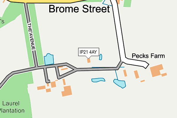 IP21 4AY map - OS OpenMap – Local (Ordnance Survey) IP21 4AY map - OS OpenMap – Local (Ordnance Survey)