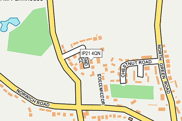 IP21 4QN map - OS OpenMap – Local (Ordnance Survey) IP21 4QN map - OS OpenMap – Local (Ordnance Survey)