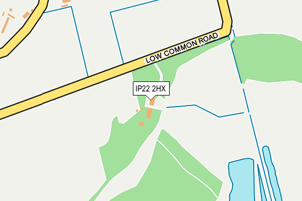 IP22 2HX map - OS OpenMap – Local (Ordnance Survey) IP22 2HX map - OS OpenMap – Local (Ordnance Survey)