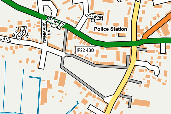 IP22 4BQ map - OS OpenMap – Local (Ordnance Survey) IP22 4BQ map - OS OpenMap – Local (Ordnance Survey)