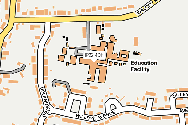 IP22 4DH map - OS OpenMap – Local (Ordnance Survey) IP22 4DH map - OS OpenMap – Local (Ordnance Survey)