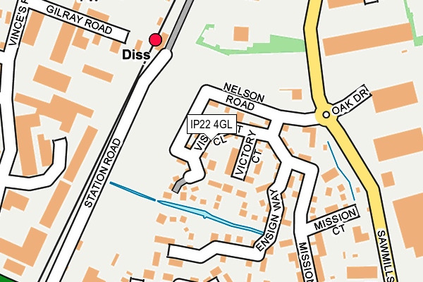 IP22 4GL map - OS OpenMap – Local (Ordnance Survey) IP22 4GL map - OS OpenMap – Local (Ordnance Survey)