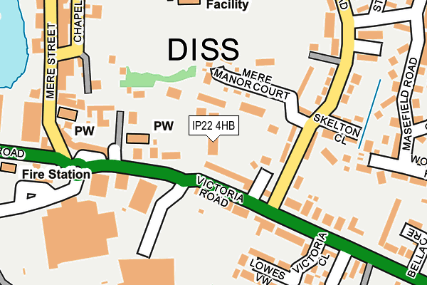 IP22 4HB map - OS OpenMap – Local (Ordnance Survey) IP22 4HB map - OS OpenMap – Local (Ordnance Survey)