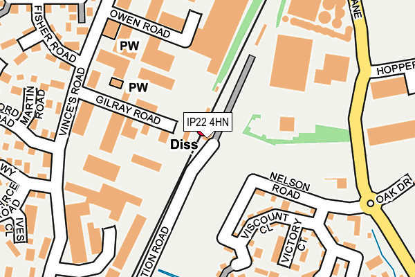 IP22 4HN map - OS OpenMap – Local (Ordnance Survey) IP22 4HN map - OS OpenMap – Local (Ordnance Survey)