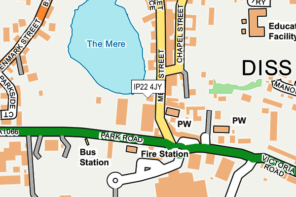 IP22 4JY map - OS OpenMap – Local (Ordnance Survey) IP22 4JY map - OS OpenMap – Local (Ordnance Survey)