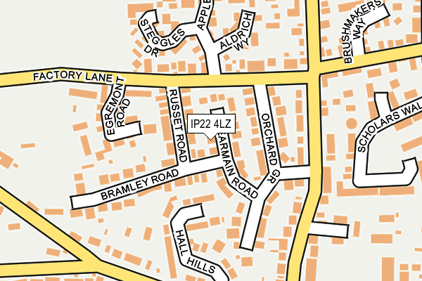 IP22 4LZ map - OS OpenMap – Local (Ordnance Survey) IP22 4LZ map - OS OpenMap – Local (Ordnance Survey)