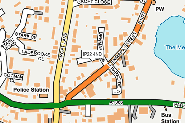 IP22 4ND map - OS OpenMap – Local (Ordnance Survey) IP22 4ND map - OS OpenMap – Local (Ordnance Survey)
