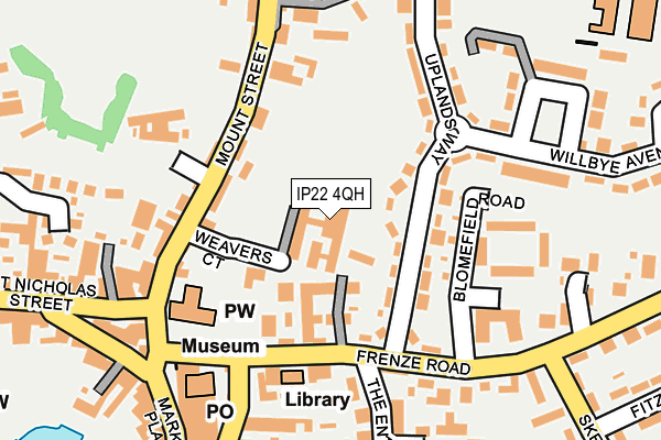 IP22 4QH map - OS OpenMap – Local (Ordnance Survey) IP22 4QH map - OS OpenMap – Local (Ordnance Survey)