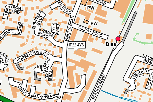 IP22 4YS map - OS OpenMap – Local (Ordnance Survey) IP22 4YS map - OS OpenMap – Local (Ordnance Survey)