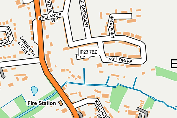 IP23 7BZ map - OS OpenMap – Local (Ordnance Survey) IP23 7BZ map - OS OpenMap – Local (Ordnance Survey)