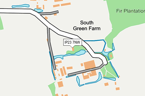 IP23 7NW map - OS OpenMap – Local (Ordnance Survey) IP23 7NW map - OS OpenMap – Local (Ordnance Survey)