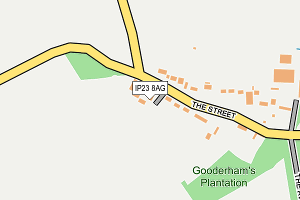 IP23 8AG map - OS OpenMap – Local (Ordnance Survey) IP23 8AG map - OS OpenMap – Local (Ordnance Survey)