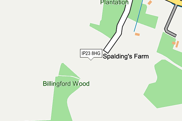 IP23 8HG map - OS OpenMap – Local (Ordnance Survey) IP23 8HG map - OS OpenMap – Local (Ordnance Survey)