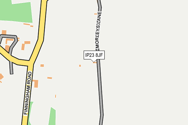 IP23 8JF map - OS OpenMap – Local (Ordnance Survey) IP23 8JF map - OS OpenMap – Local (Ordnance Survey)