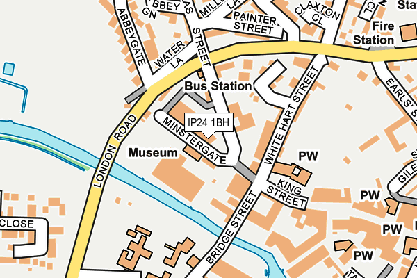 IP24 1BH map - OS OpenMap – Local (Ordnance Survey) IP24 1BH map - OS OpenMap – Local (Ordnance Survey)