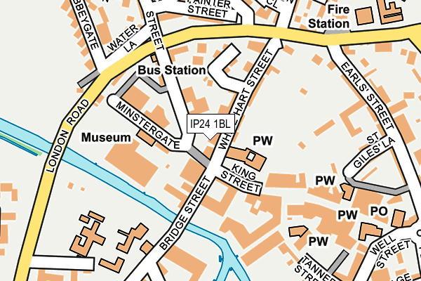 IP24 1BL map - OS OpenMap – Local (Ordnance Survey) IP24 1BL map - OS OpenMap – Local (Ordnance Survey)