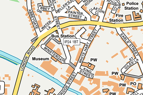 IP24 1BT map - OS OpenMap – Local (Ordnance Survey) IP24 1BT map - OS OpenMap – Local (Ordnance Survey)