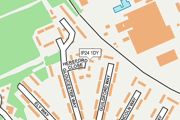 IP24 1DY map - OS OpenMap – Local (Ordnance Survey) IP24 1DY map - OS OpenMap – Local (Ordnance Survey)