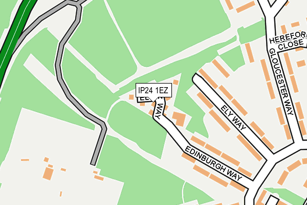IP24 1EZ map - OS OpenMap – Local (Ordnance Survey) IP24 1EZ map - OS OpenMap – Local (Ordnance Survey)