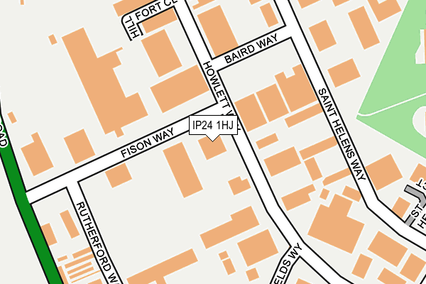 IP24 1HJ map - OS OpenMap – Local (Ordnance Survey) IP24 1HJ map - OS OpenMap – Local (Ordnance Survey)