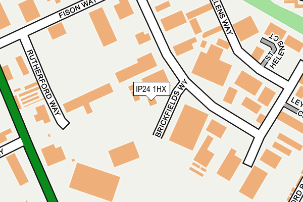 IP24 1HX map - OS OpenMap – Local (Ordnance Survey) IP24 1HX map - OS OpenMap – Local (Ordnance Survey)