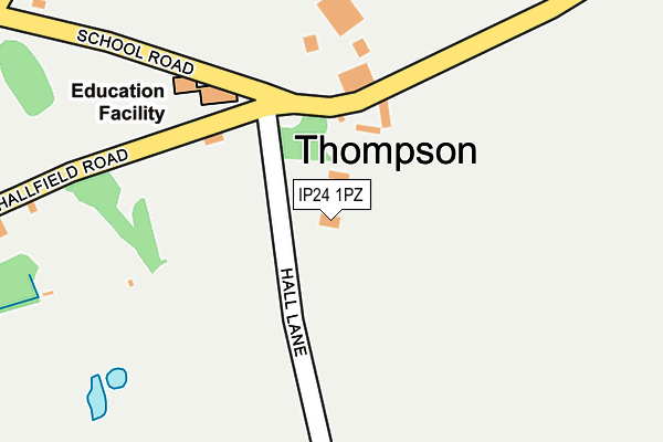IP24 1PZ map - OS OpenMap – Local (Ordnance Survey) IP24 1PZ map - OS OpenMap – Local (Ordnance Survey)