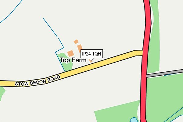 IP24 1QH map - OS OpenMap – Local (Ordnance Survey) IP24 1QH map - OS OpenMap – Local (Ordnance Survey)