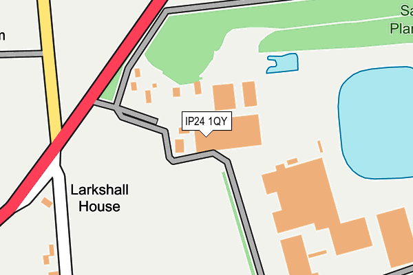 IP24 1QY map - OS OpenMap – Local (Ordnance Survey) IP24 1QY map - OS OpenMap – Local (Ordnance Survey)