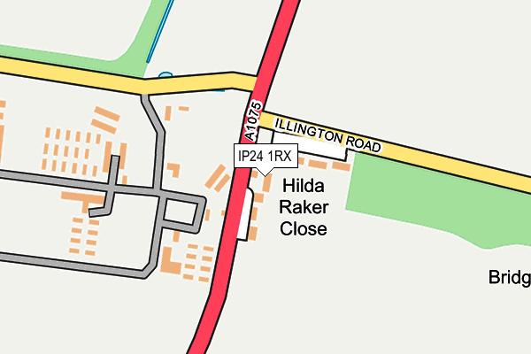 IP24 1RX map - OS OpenMap – Local (Ordnance Survey) IP24 1RX map - OS OpenMap – Local (Ordnance Survey)