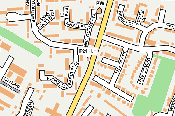 IP24 1UH map - OS OpenMap – Local (Ordnance Survey) IP24 1UH map - OS OpenMap – Local (Ordnance Survey)