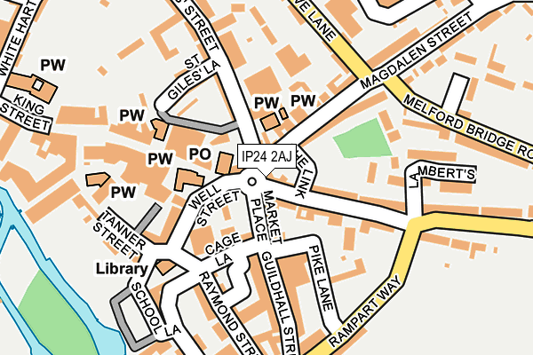 IP24 2AJ map - OS OpenMap – Local (Ordnance Survey) IP24 2AJ map - OS OpenMap – Local (Ordnance Survey)