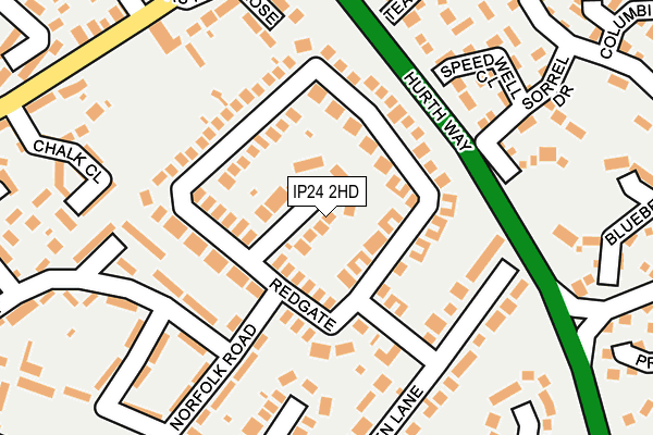 IP24 2HD map - OS OpenMap – Local (Ordnance Survey) IP24 2HD map - OS OpenMap – Local (Ordnance Survey)