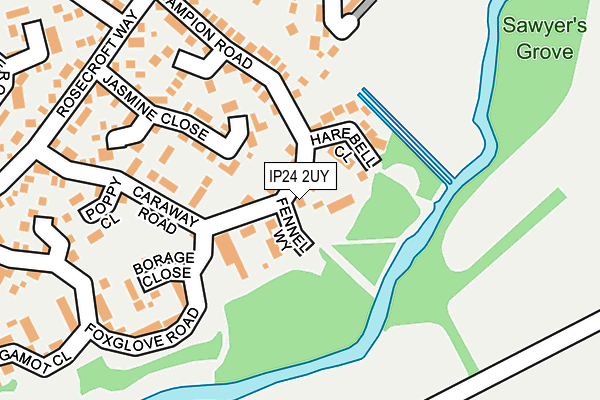 IP24 2UY map - OS OpenMap – Local (Ordnance Survey) IP24 2UY map - OS OpenMap – Local (Ordnance Survey)