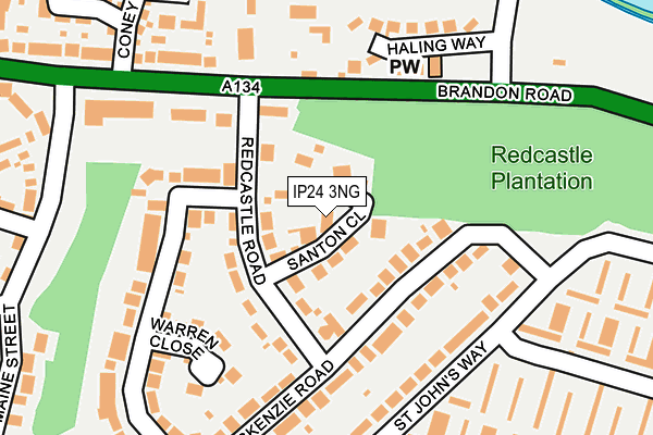 IP24 3NG map - OS OpenMap – Local (Ordnance Survey) IP24 3NG map - OS OpenMap – Local (Ordnance Survey)